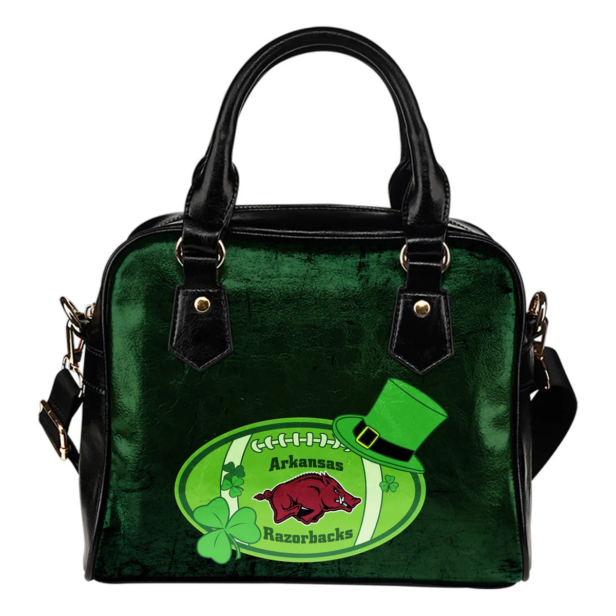 Signal Patrick's Day Pleasant Arkansas Razorbacks Shoulder Handbags Sb0801