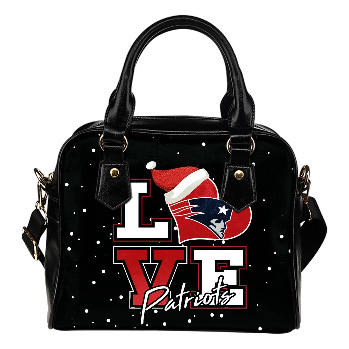 Love Word Christmas Sweet New England Patriots Shoulder Handbags Sb0801