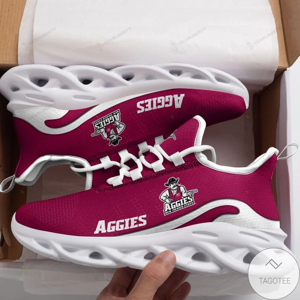 New Mexico State Aggies Crimson Max Soul Shoes  MS0601