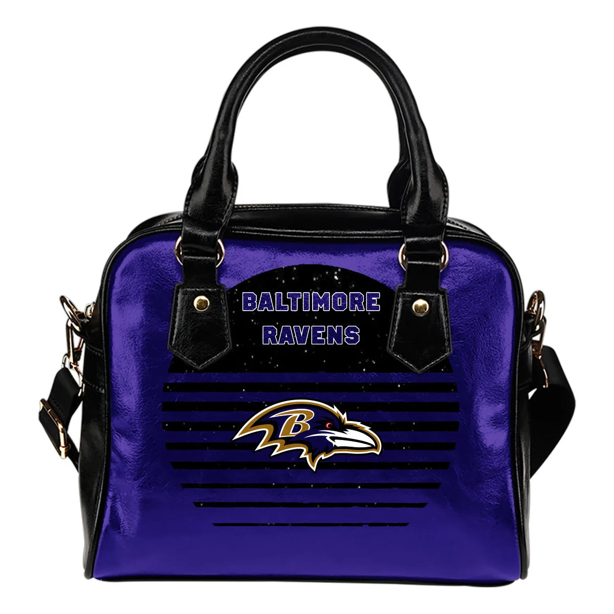 Back Fashion Round Charming Baltimore Ravens Shoulder Handbags Sb0801