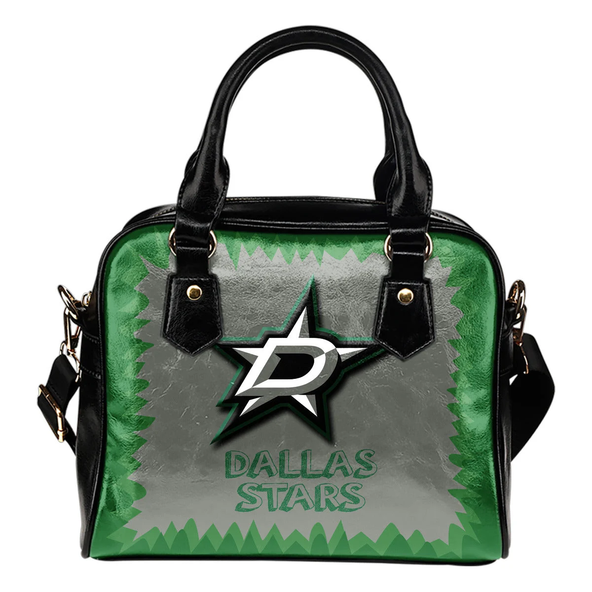 Jagged Saws Mouth Creepy Dallas Stars Shoulder Handbags Sb0801