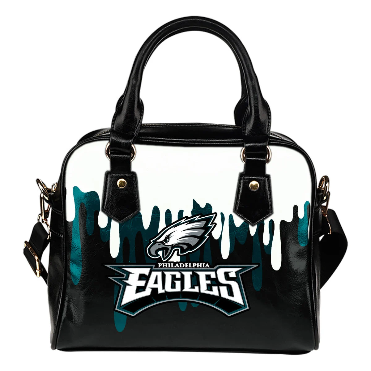 Color Leak Down Colorful Philadelphia Eagles Shoulder Handbags Sb0801