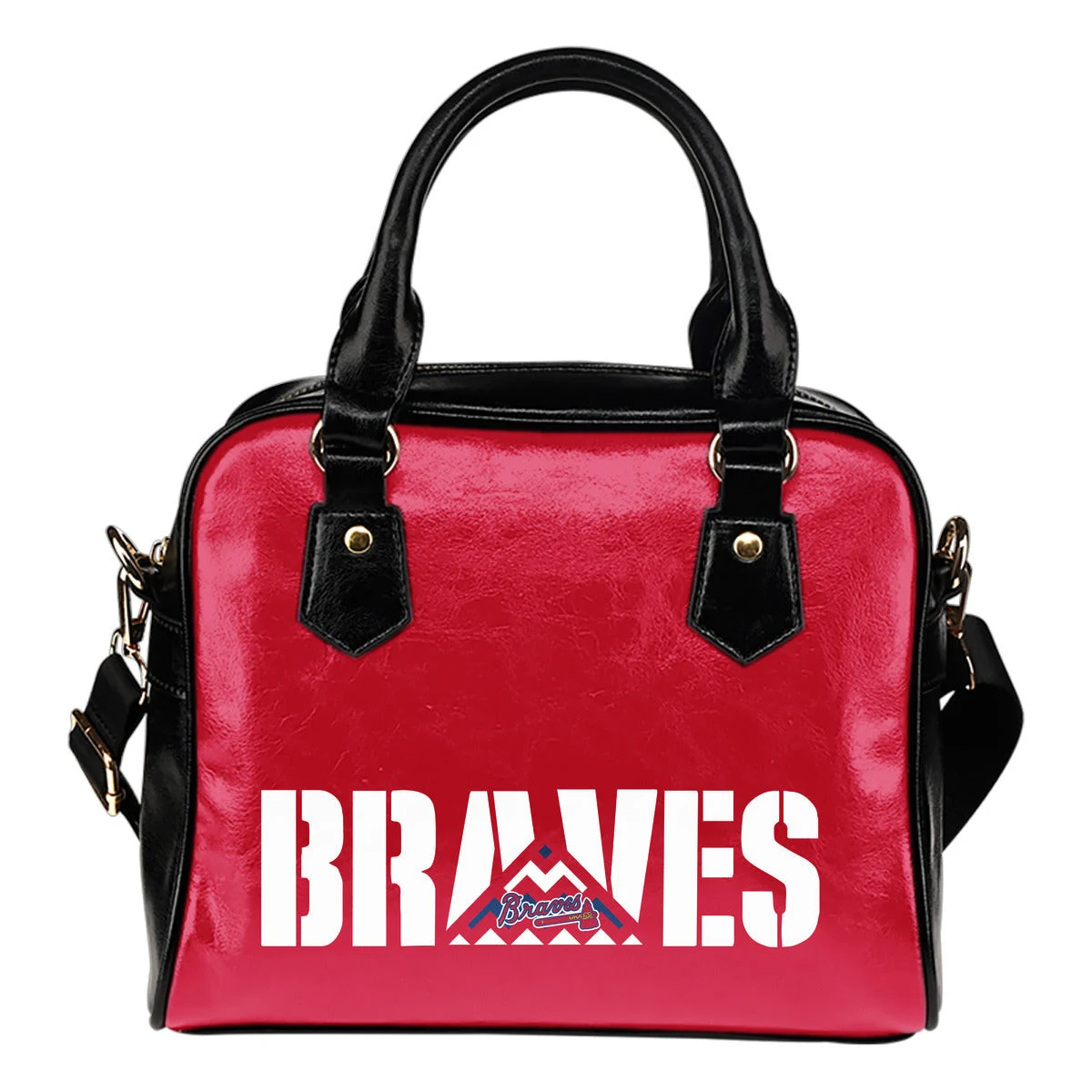 Atlanta Braves Mass Triangle Shoulder Handbags Sb0801