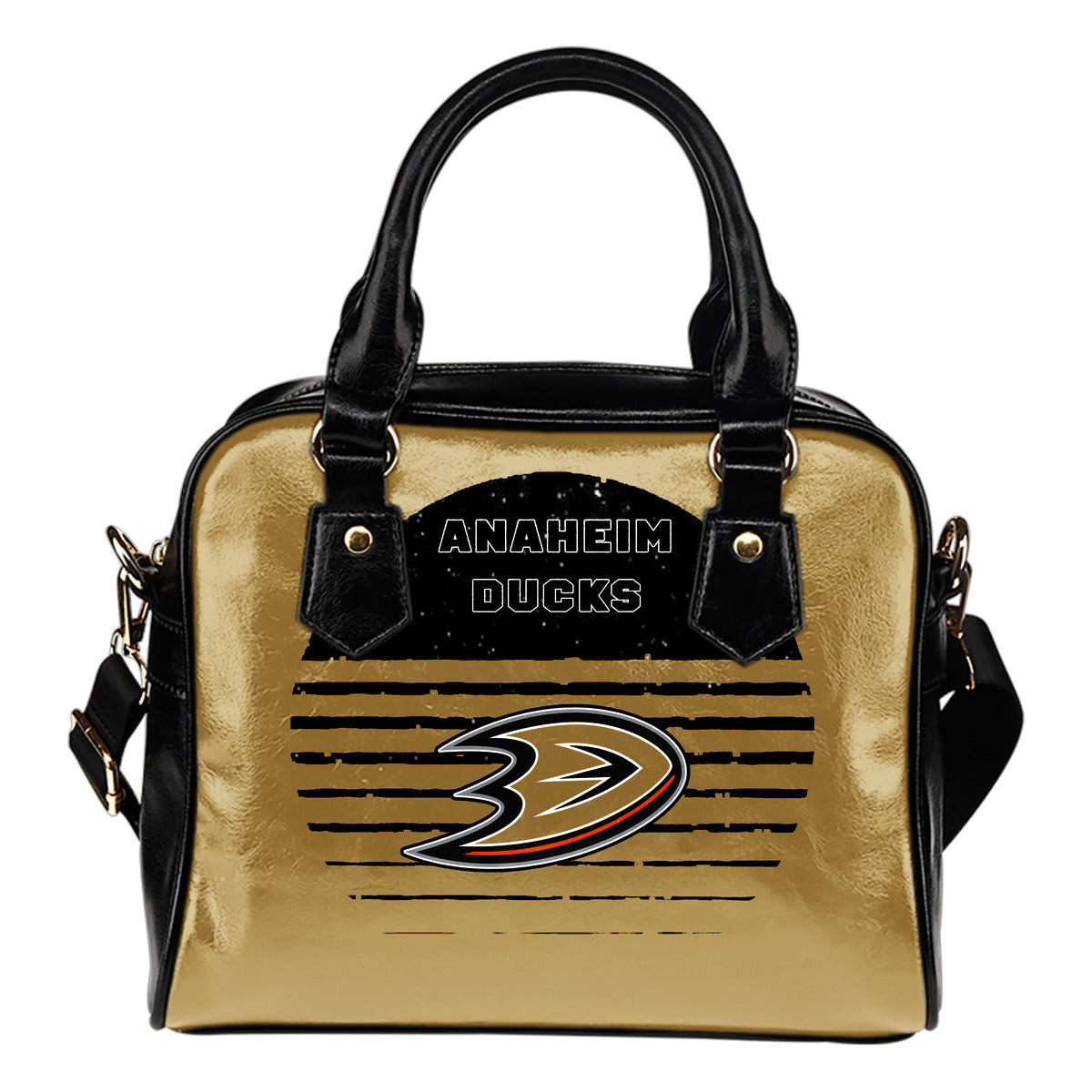 Back Fashion Round Charming Anaheim Ducks Shoulder Handbags Sb0801