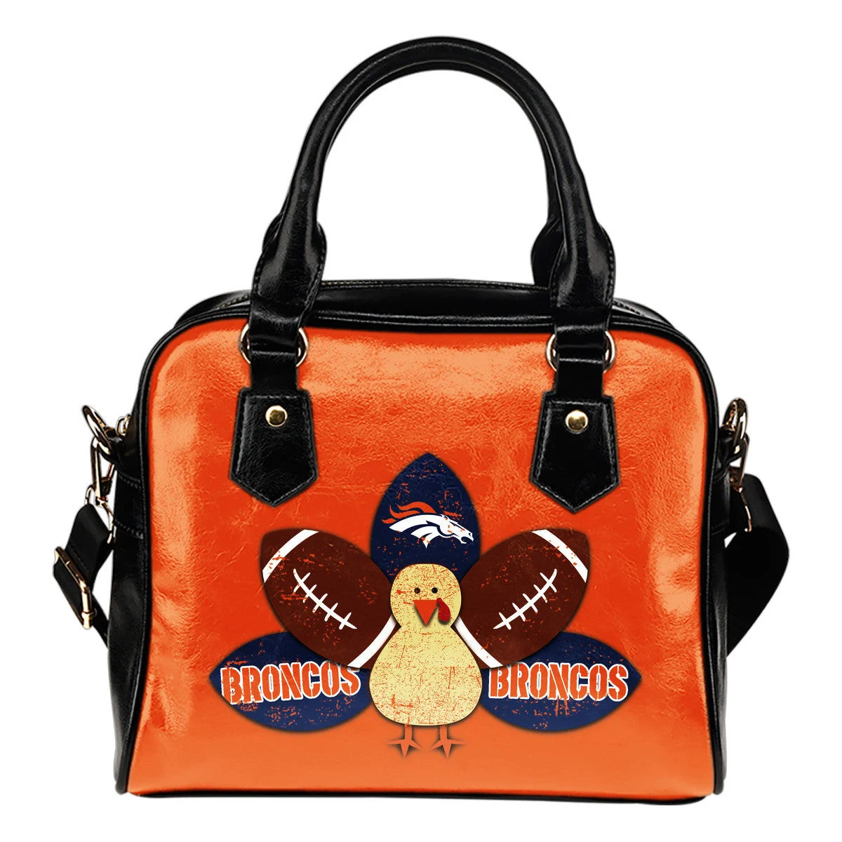Thanksgiving Denver Broncos Shoulder Handbags Women Purse Sb0801