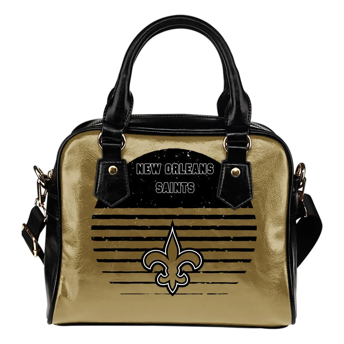 Back Fashion Round Charming New Orleans Saints Shoulder Handbags Sb0801