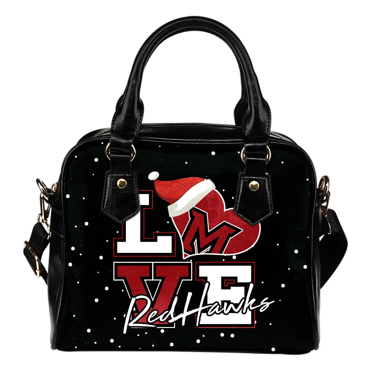 Love Word Christmas Sweet Miami RedHawks Shoulder Handbags Sb0801