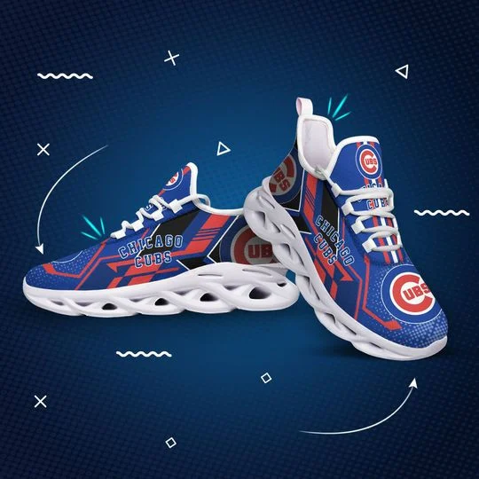 Custom MLB Chicago Cubs Max Soul Shoes V3 Men Women MS0601