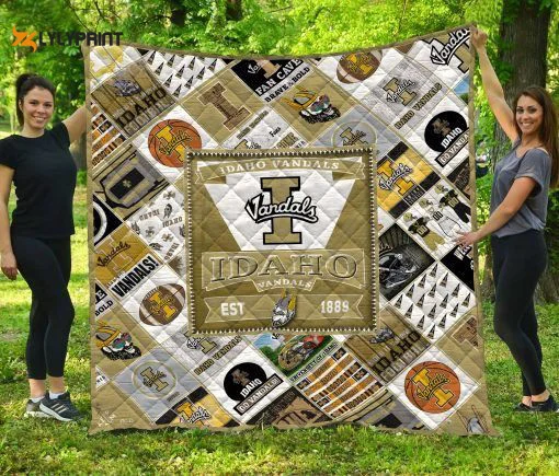Idaho Vandals 1 Quilt Blanket For Fans Home Decor Gift , Soft Quilt, King Size, All Season Cozy Quilt QB0901