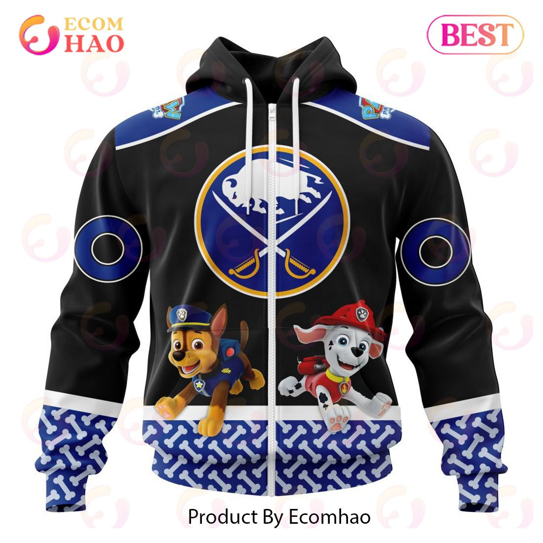 Buffalo Sabres Special Paw Patrol Design 3D Hoodie, Zip Hoodie, Man - Women, Warm, Premium Quality HZ0501