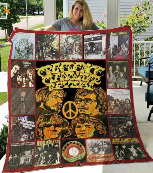 Creedence Clearwater Revival 1 Quilt Blanket For Fans Home Decor Gift , Soft Quilt, King Size, All Season Cozy Quilt QB0901