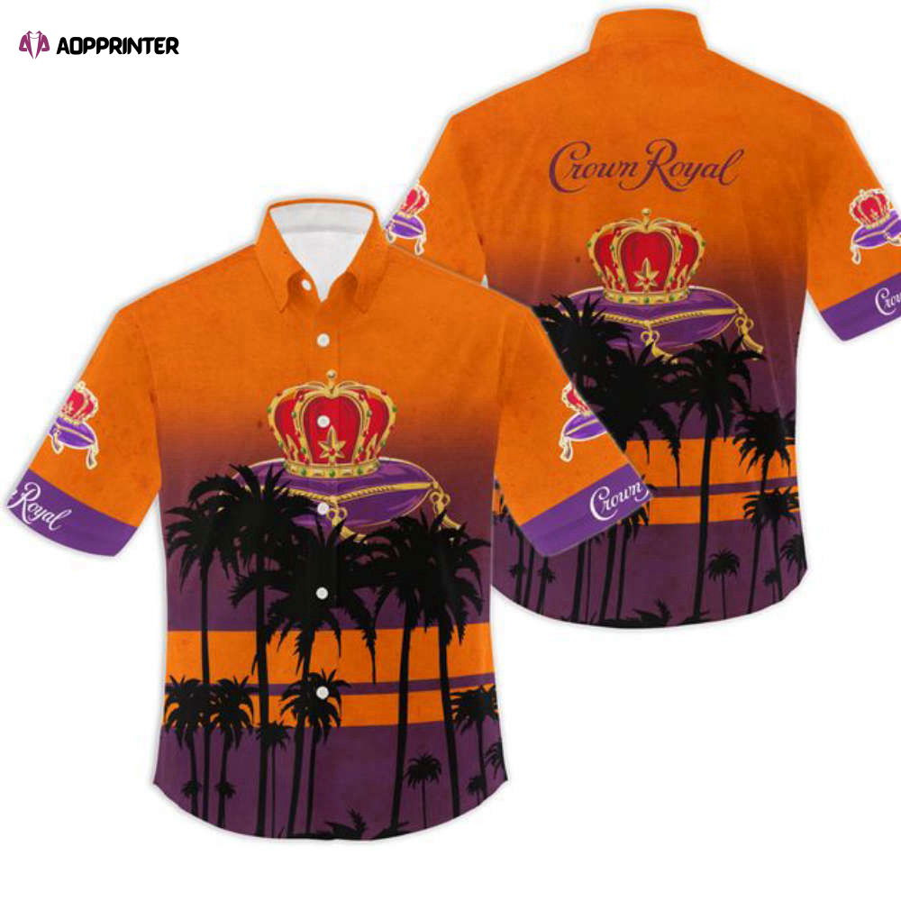 Crown Royal Hawaiian Aloha Shirt Lovers Gift Beach Shirt HW0601