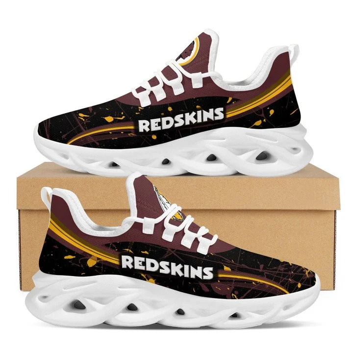 NFL Washington Redskins Brown Black Design Max Soul Shoes Men and Women MS0601