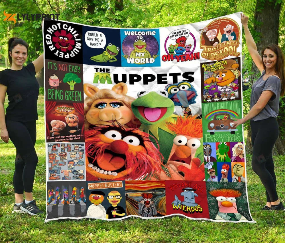 Muppet Quilt Blanket For Fans Home Decor Gift , Soft Quilt, King Size, All Season Cozy Quilt QB0901