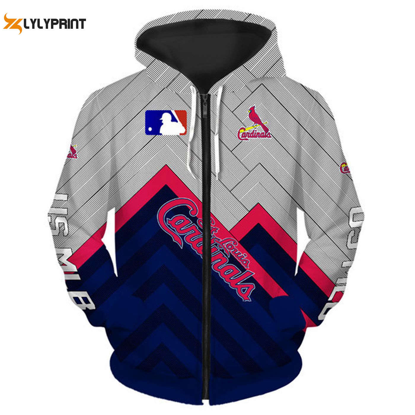 St Louis Cardinals O Neck Zip Up Hoodie – Stylish AOP Shirt HZ0501