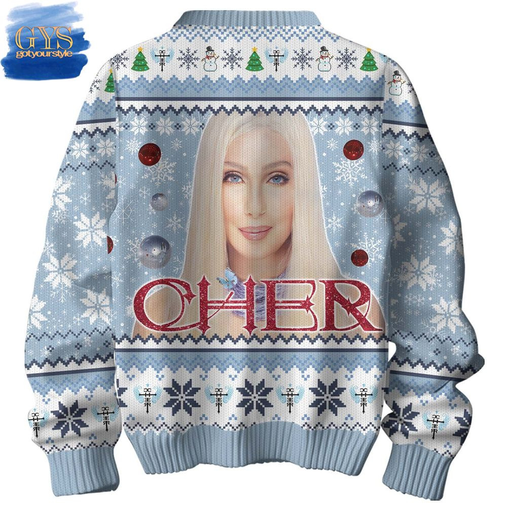 Cher Christmas Ugly Sweater , Cozy Soft Unisex Pullover SW0601