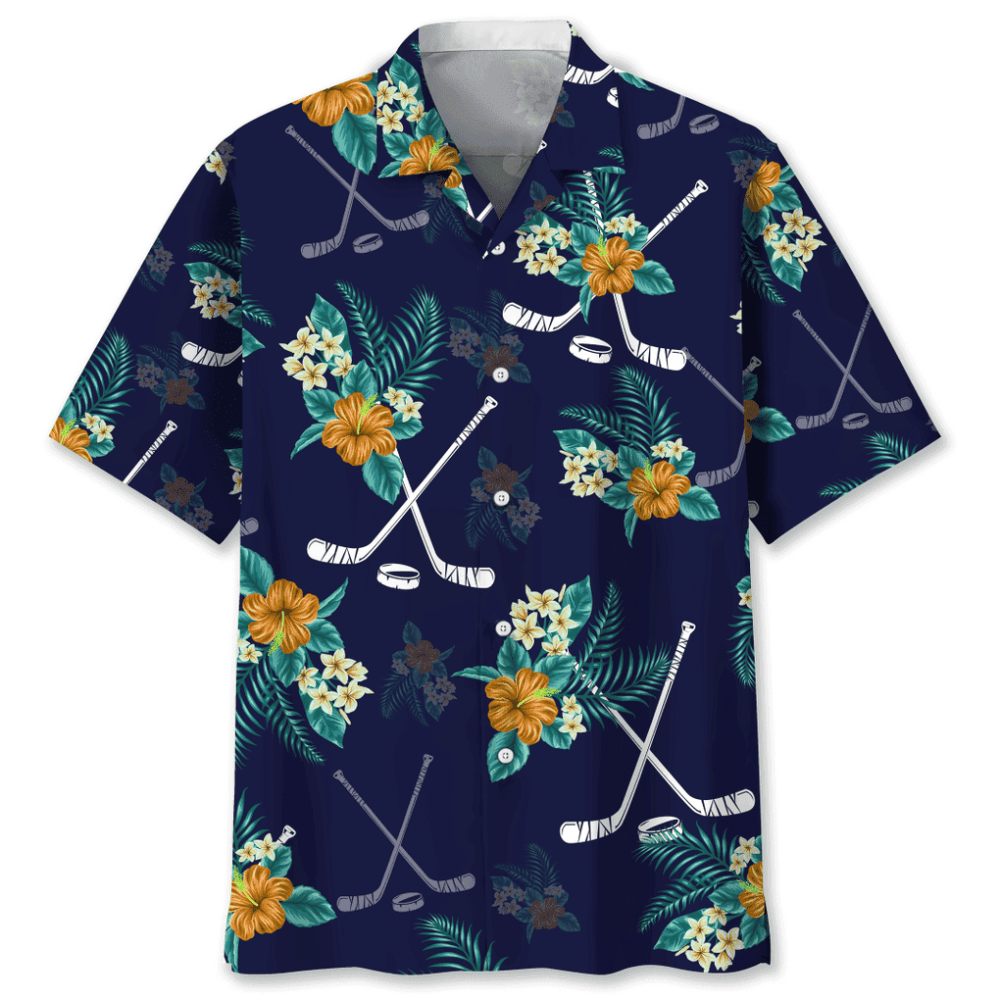 Hockey Hawaiian Tropical Hawaiian Shirt, Gift For Men Women HW0601