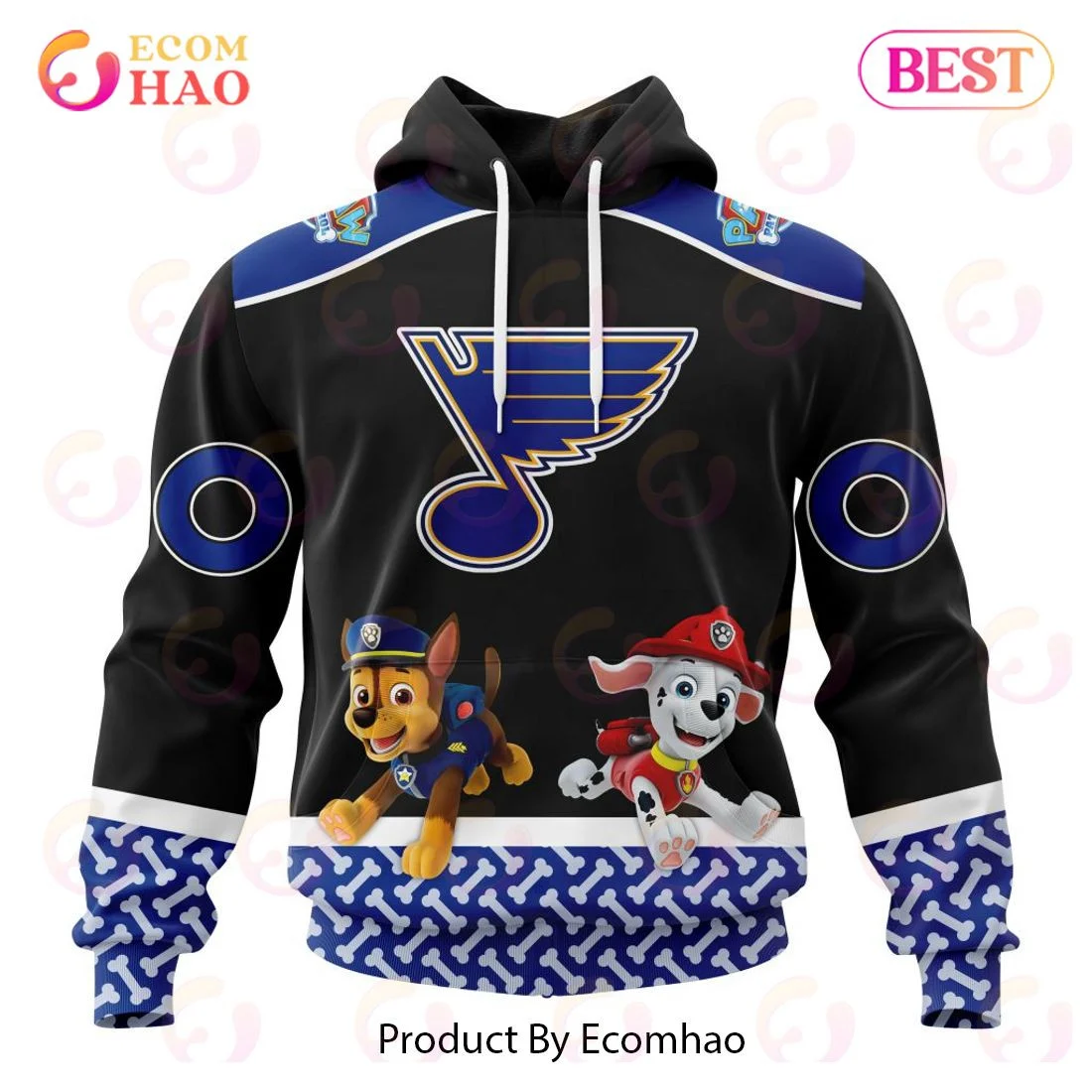 St. Louis Blues Special Paw Patrol Design 3D Hoodie, Zip Hoodie, Man - Women, Warm, Premium Quality HZ0501