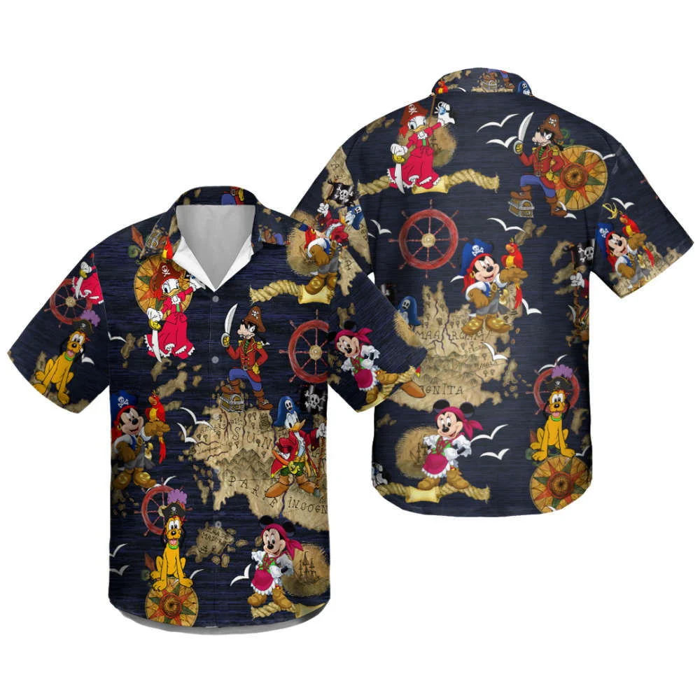 Disney Pirates Of Caribbean Hawaiian Shirt HW0601