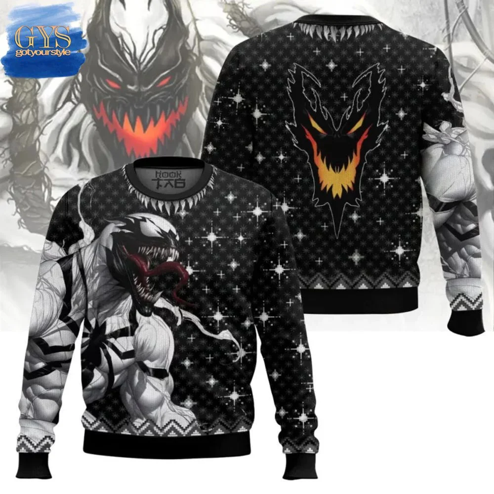 Ultimate Venom The Last Dance Ugly Christmas Sweater , Cozy Soft Unisex Pullover SW0601