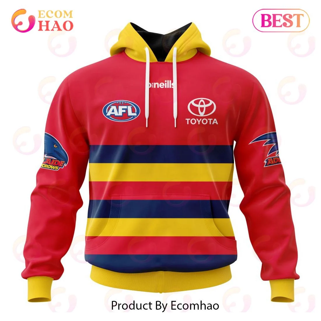 AFL Adelaide Crows Clash Kits 2023 3D Hoodie, Zip Hoodie, Man - Women, Warm, Premium Quality HZ0501