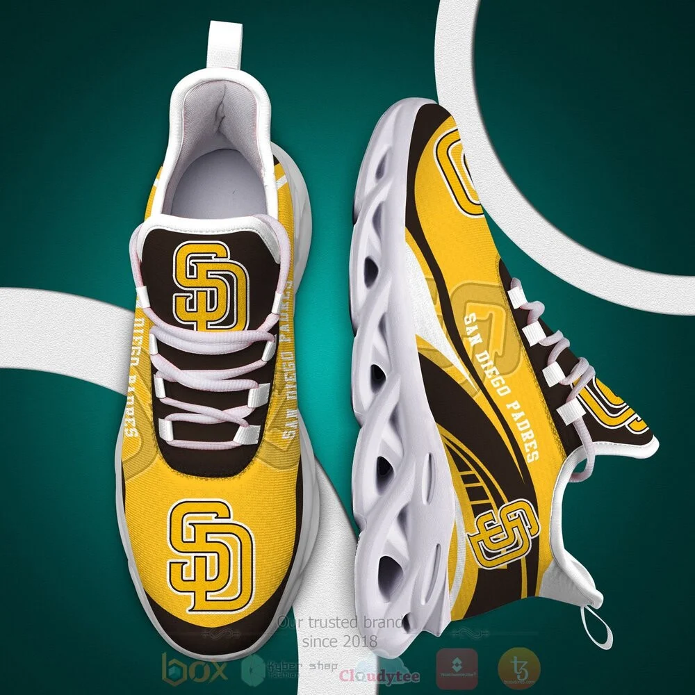 Custom MLB San Diego Padres Max Soul Shoes V2 Men Women MS0601