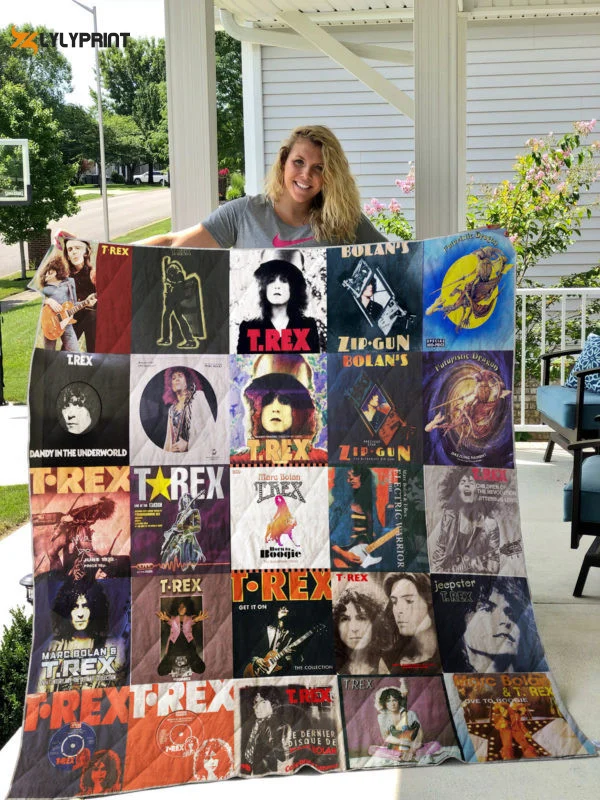 T. Rex Band 3D Customized Quilt Blanket For Fans Home Decor Gift ,  Soft Quilt, King Size, All Season Cozy Quilt QB0901