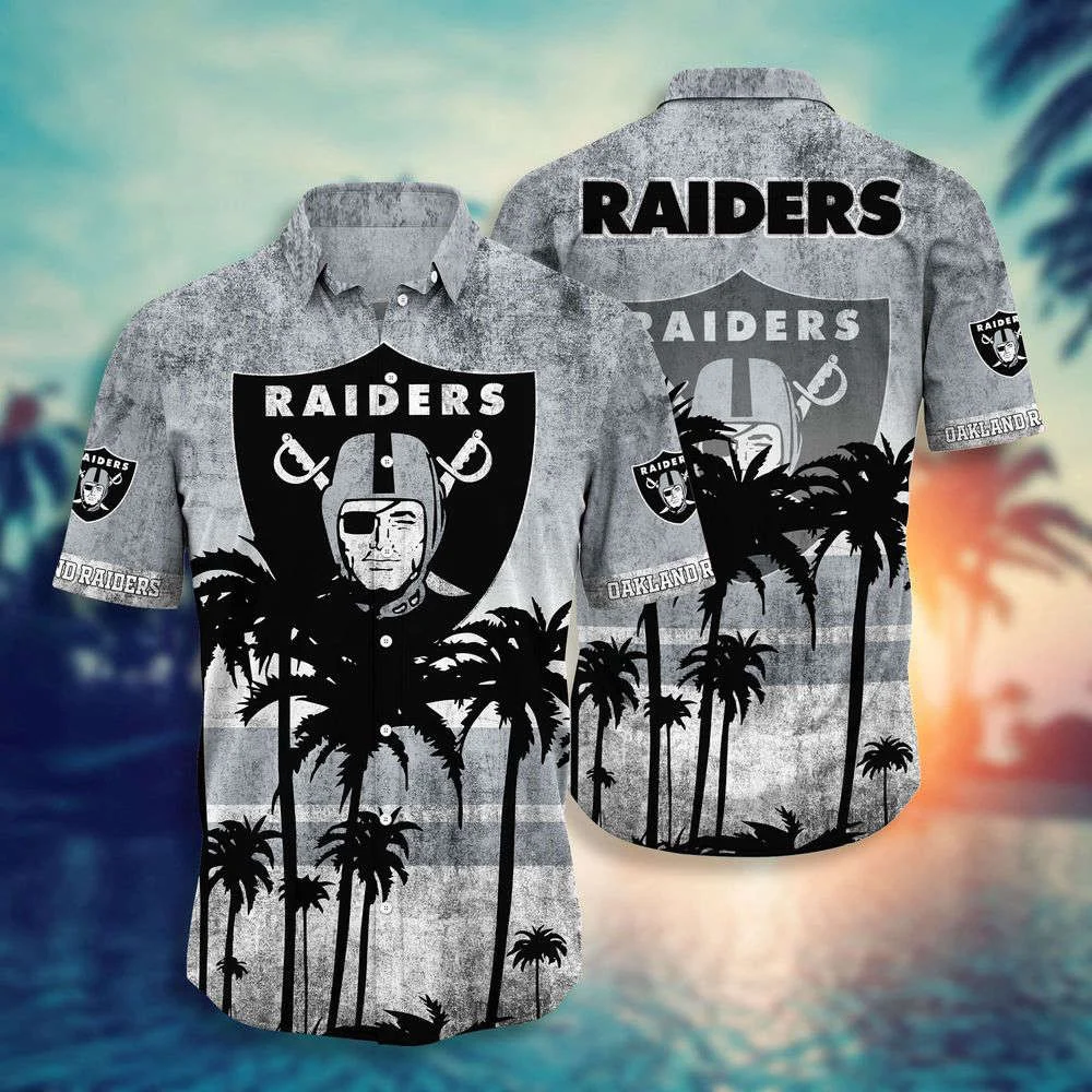Oakland Raiders NFL-Hawaii Shirt Short Style Hot Trending Summer For Men And Women HW0601