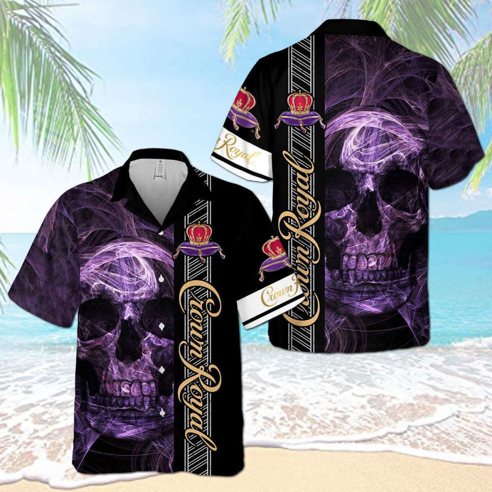 Crown Royal Smoky Skull Hawaiian Shirt Trending Summer HW0601