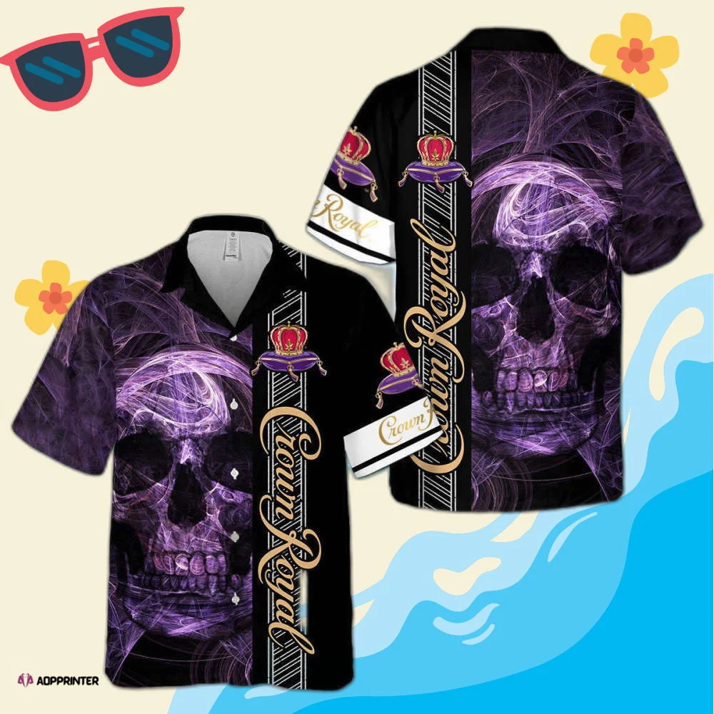 Crown Royal Smoky Skull Hawaiian Shirt Trending Summer HW0601