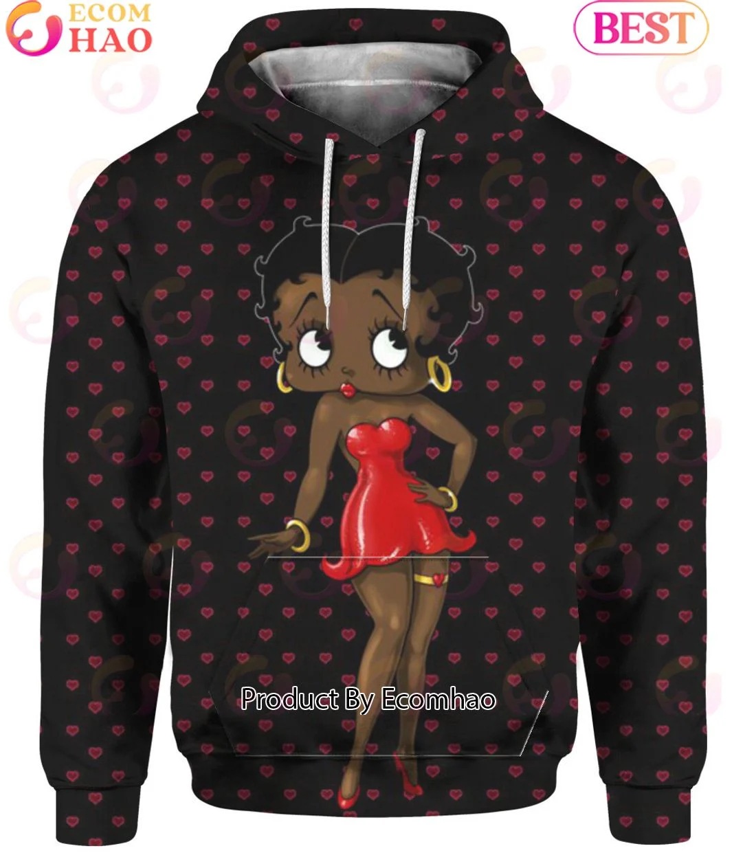 Betty Boop Classic Hoodie, Zip Hoodie, Man - Women, Warm, Premium Quality HZ0501