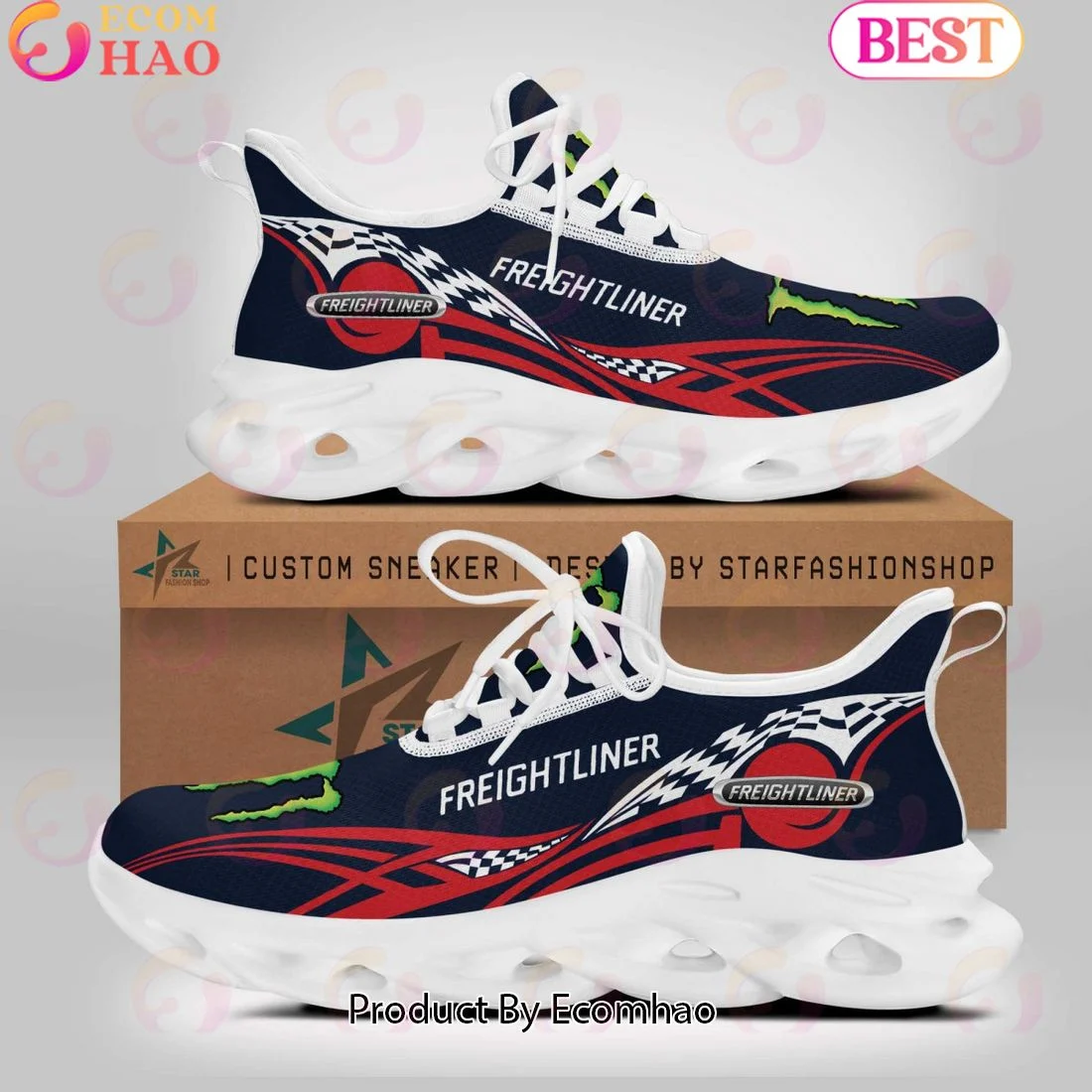 Freightliner Truck Monster Design Max Soul Shoes  Unisex sneakers MS0601