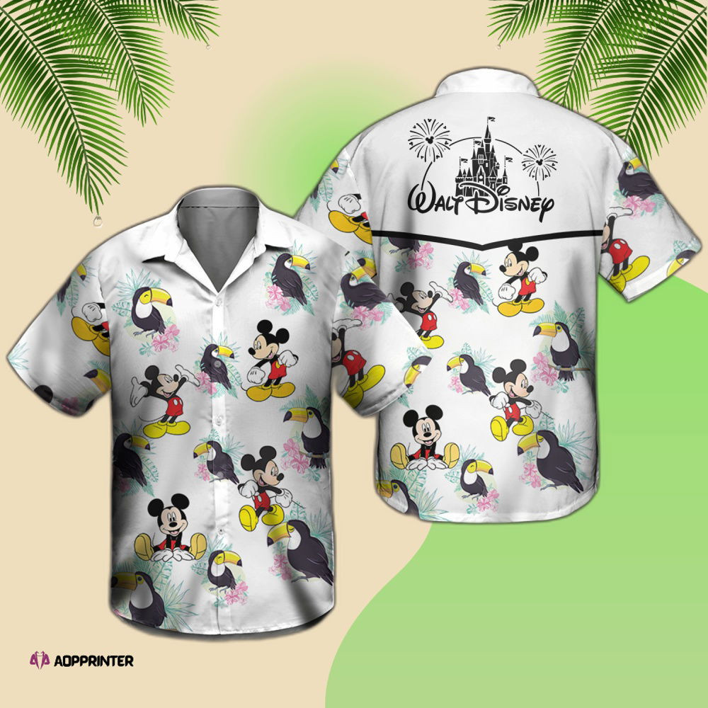 Disney Mickey Mouse Hawaiian Shirt, Summer Beach Trip Family Hawaiian Shirt HW0601