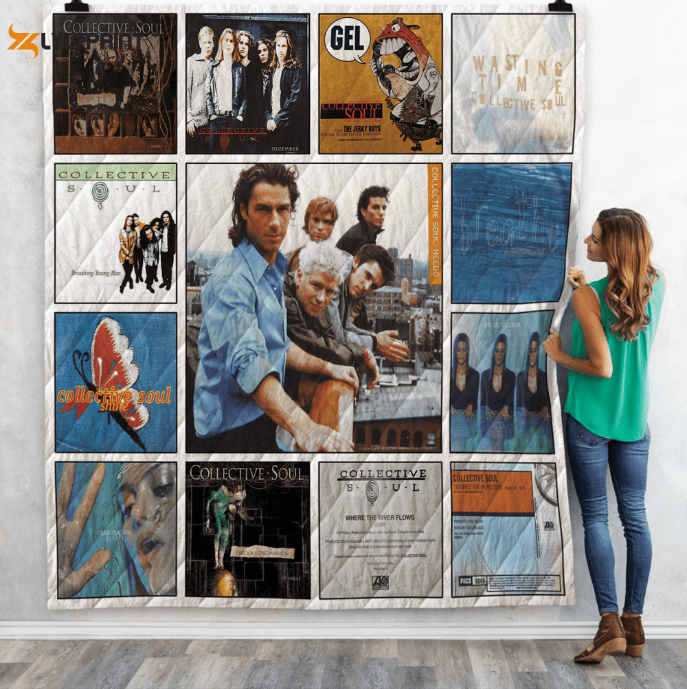 Collective Soul Quilt Blanket For Fans Home Decor Gift , Soft Quilt, King Size, All Season Cozy Quilt QB0901