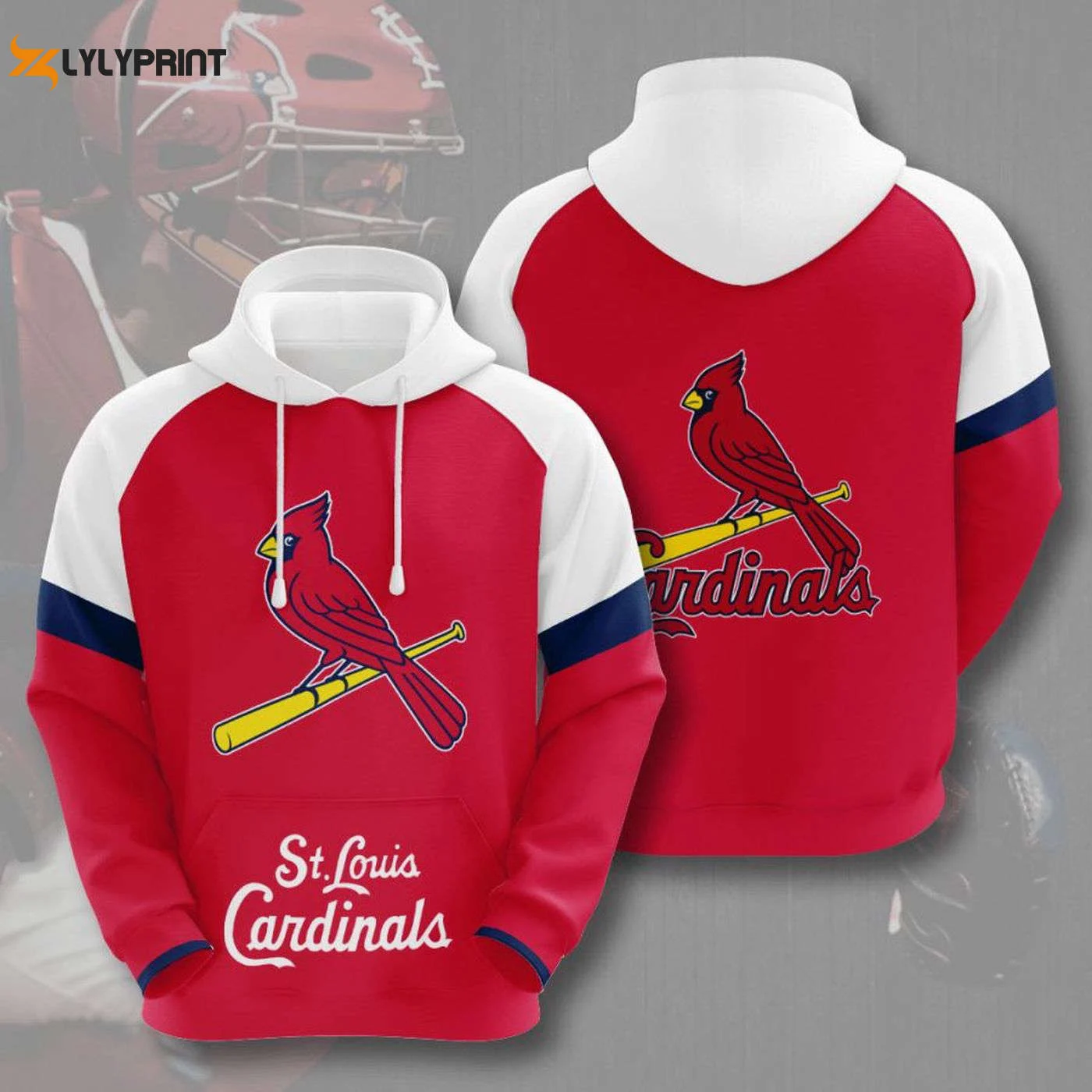 St Louis Cardinals Red Logo Pullover Hoodie – Stylish AOP Shirt HZ0501