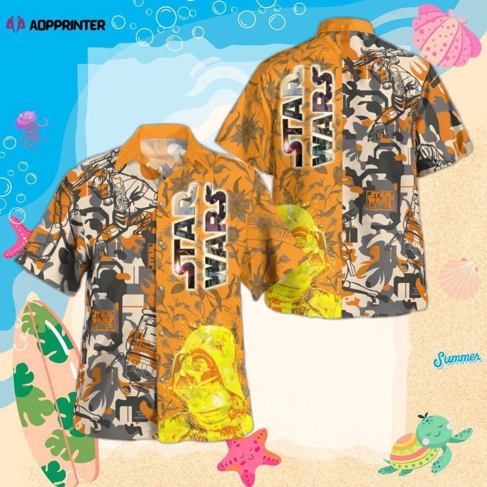 Star Wars Rebels Yellow Hawaiian Shirt Summer 2023 Hot HW0601