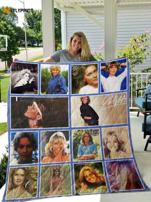 Olivia Newton John 1 Quilt Blanket For Fans Home Decor Gift , Soft Quilt, King Size, All Season Cozy Quilt QB0901