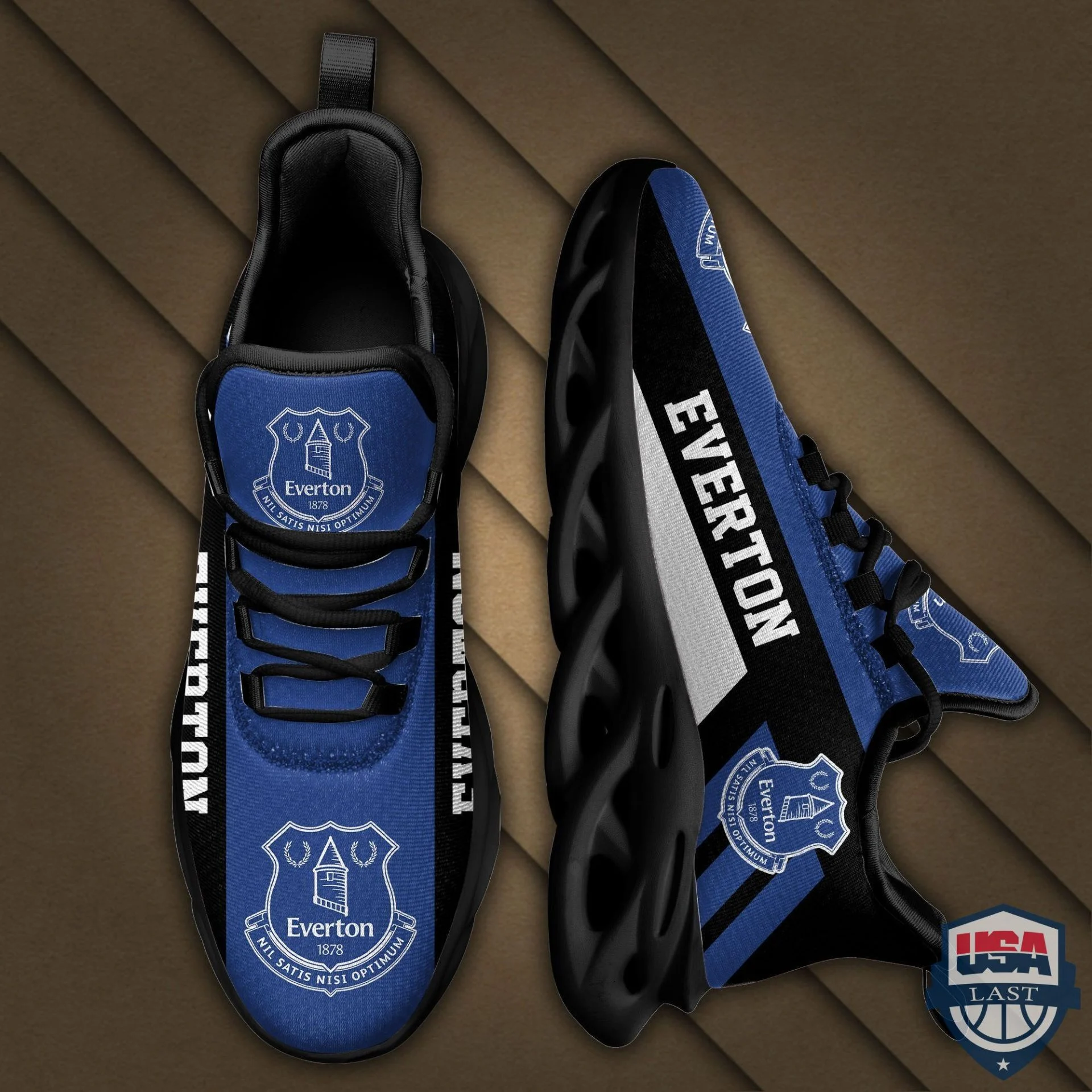 Everton FC Royal Black Max Soul Shoes for Men and Women MS0601