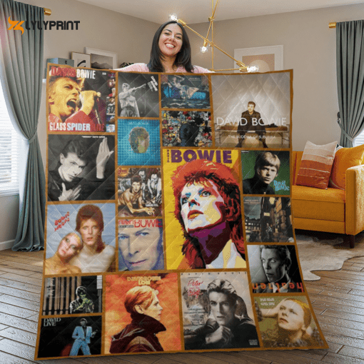 David Bowie New Quilt Blanket For Fans Home Decor Gift , Soft Quilt, King Size, All Season Cozy Quilt QB0901