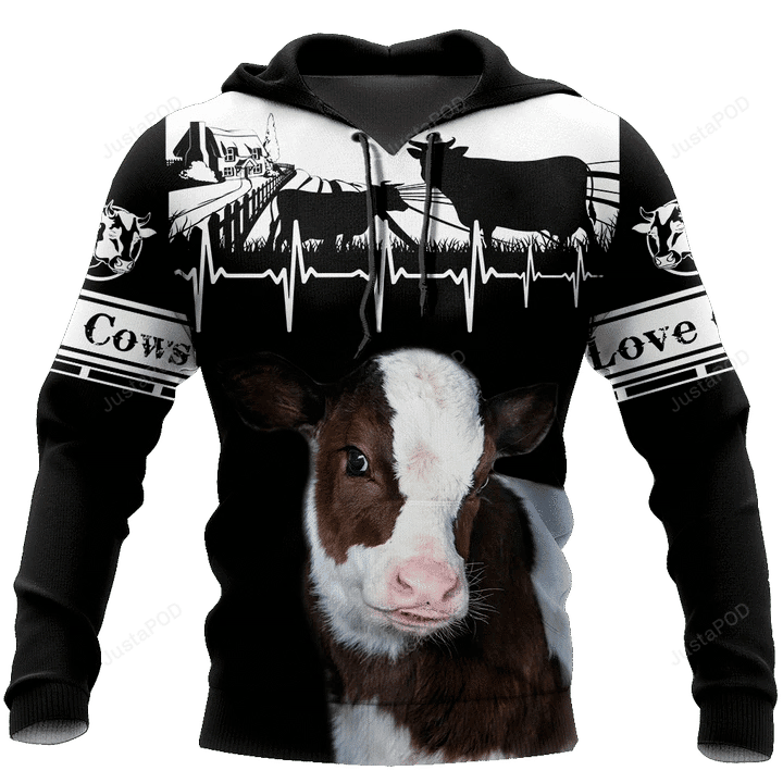 Cows 3D All Over Printed Hoodie, Zip- Up Hoodie HZ0501