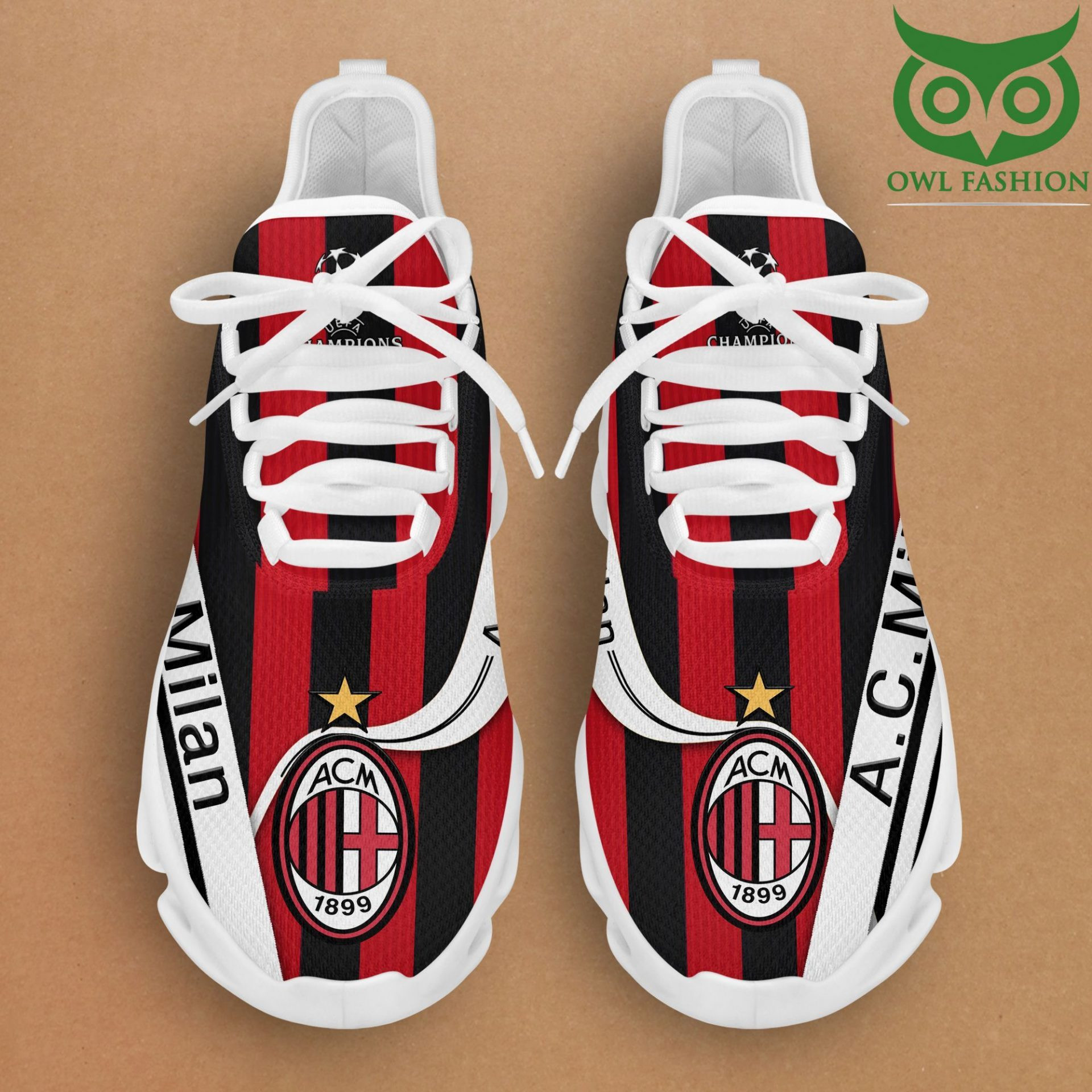 Custom AC Milan Special Edition Max Soul Shoes Men Women MS0601