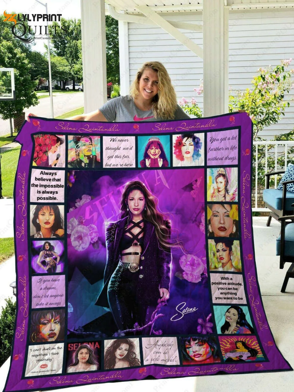 Selena Quintanilla 3 Quilt Blanket For Fans Home Decor Gift , Soft Quilt, King Size, All Season Cozy Quilt QB0901