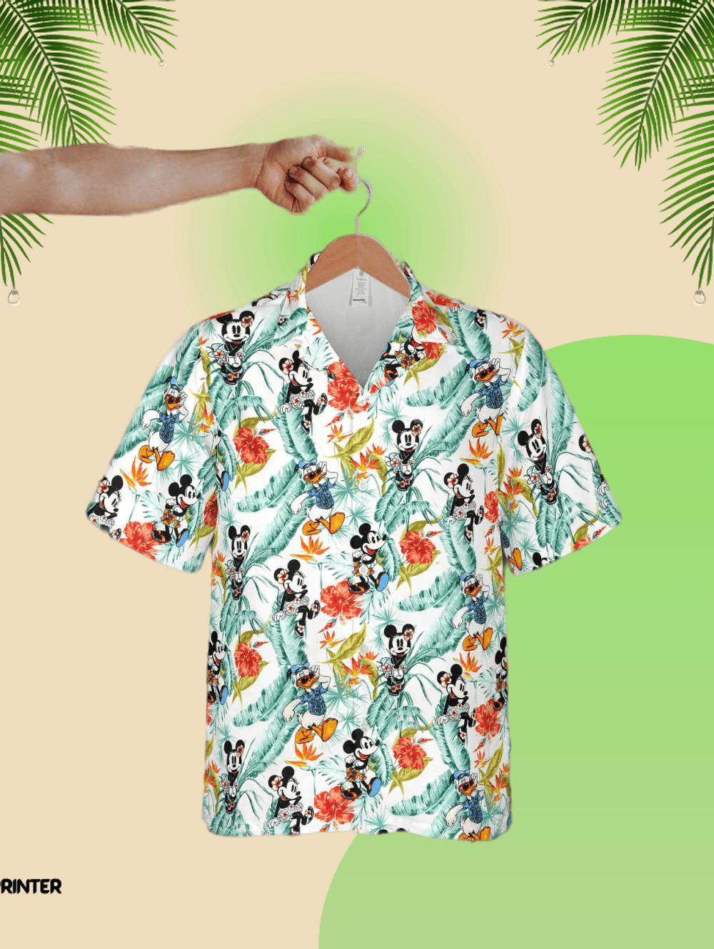 Mickey Minnie Donald Duck Tropical Hawaiian 2022 Shirt HW0601