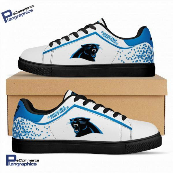 NFL Carolina Panthers White Stan Smith Shoes for Women and Men, Trendy Style Sneakers ST0801