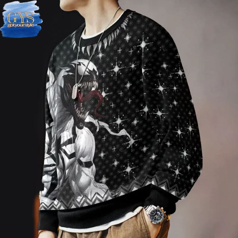 Ultimate Venom The Last Dance Ugly Christmas Sweater , Cozy Soft Unisex Pullover SW0601