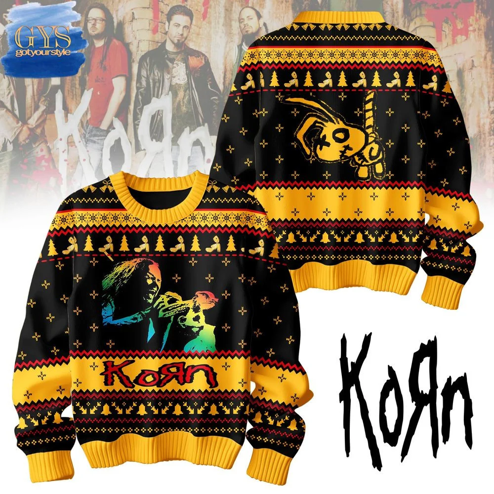 Korn Metal Christmas Ugly Sweater , Cozy Soft Unisex Pullover SW0601