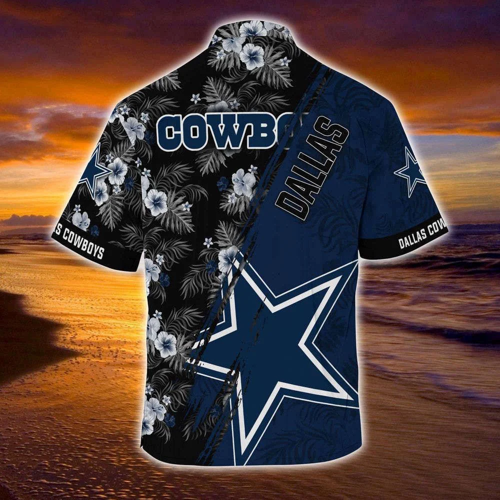 Dallas Cowboys NFL-Summer Hawaii Shirt Mickey And Floral Pattern For Sports Fans HW0601