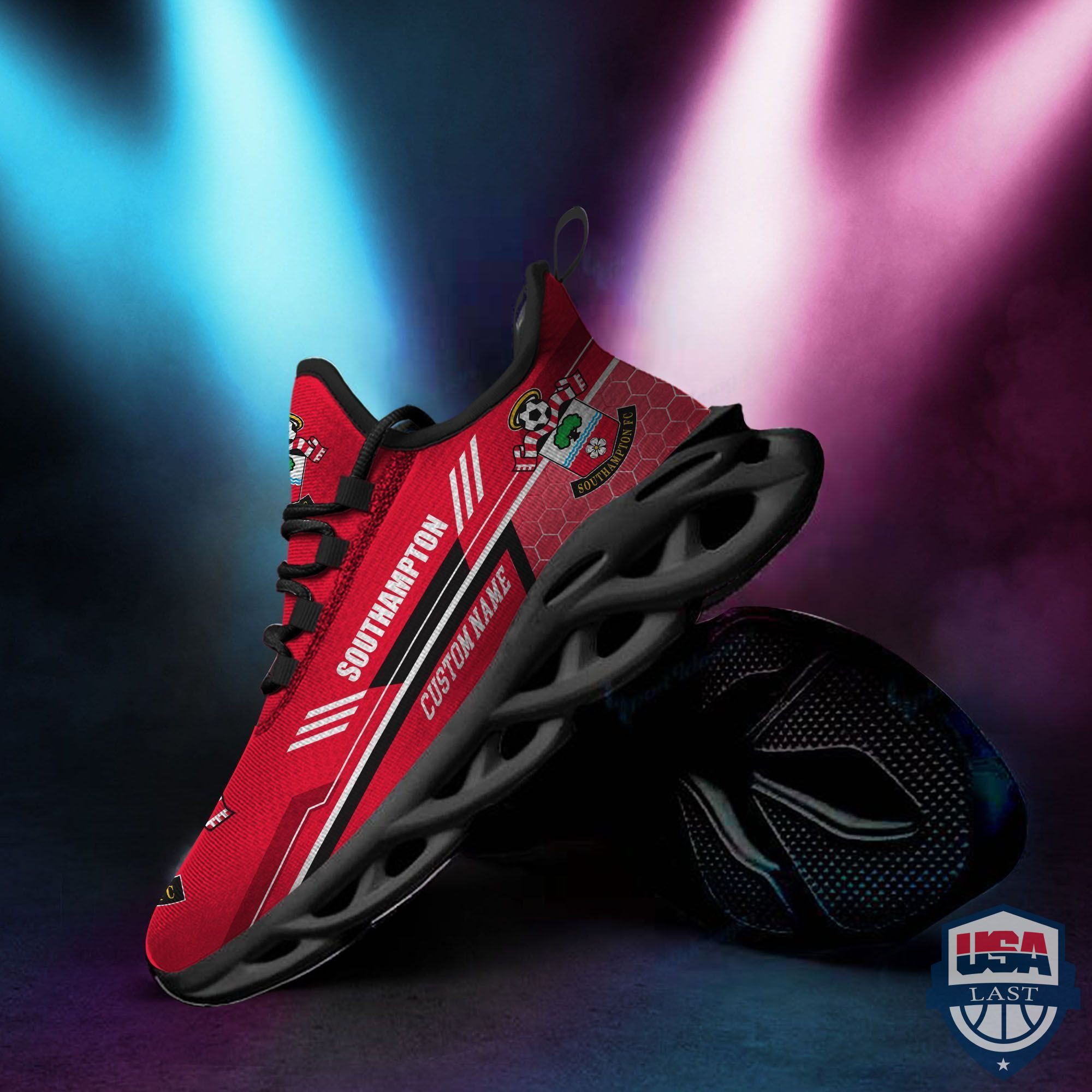 Custom Southampton FC Custom Name Red Max Soul Shoes for Men Women MS0601