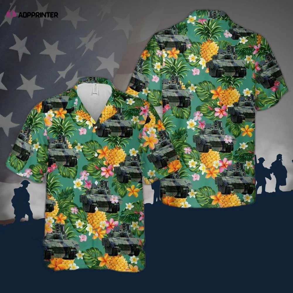 British Army Ajax Armoured Fighting Vehicle Hawaiian Shirt HW0601