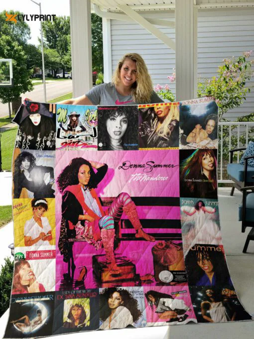 Donna Summer 2 Quilt For Fans Home Decor Gift , Soft Quilt, King Size, All Season Cozy Quilt QB0901